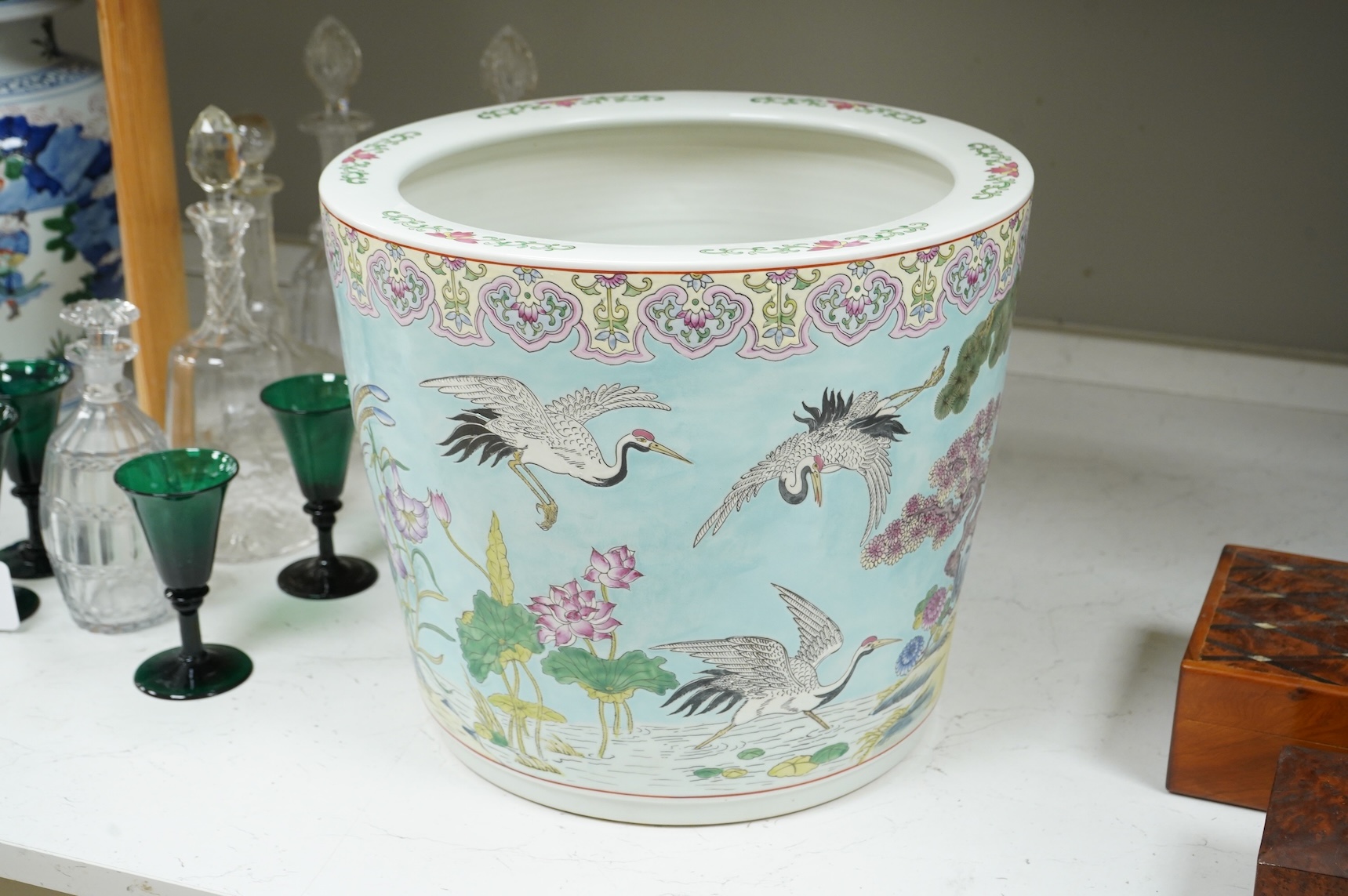 A Chinese famille rose planter, 32cm